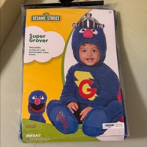 Sesame Street Blue Super Grover